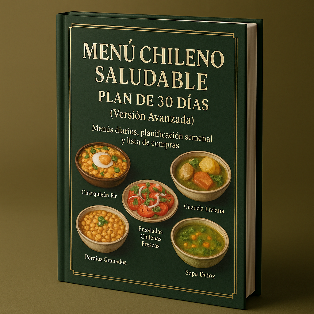 MENU CHILENO SALUDABLE PLAN 30 DÍAS